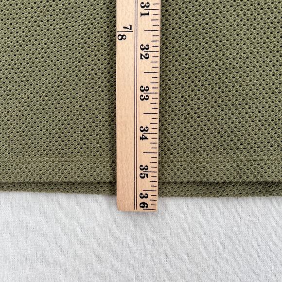 ENZA COSTA Open Knit Midi Skirt Women Medium Green High Rise Stretch Layering - Picture 15 of 16